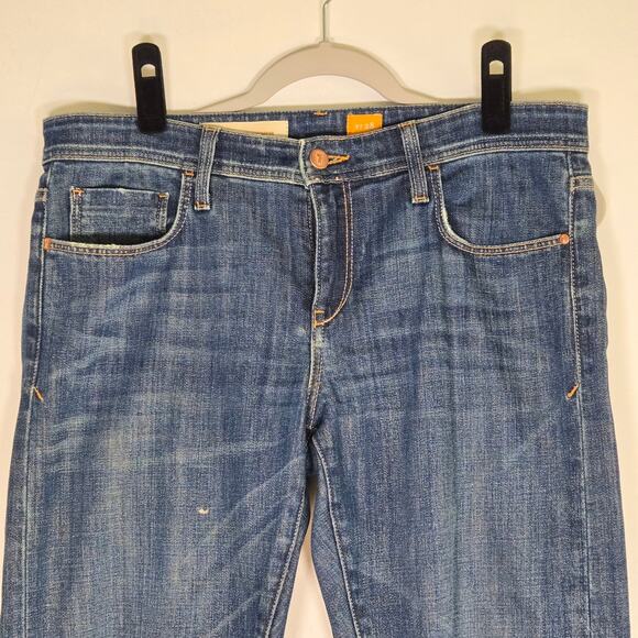 Pilcro And The Letterpress Hyphen Fit Women's Mid Rise Dark Wash Jeans Size 28 - Picture 4 of 13